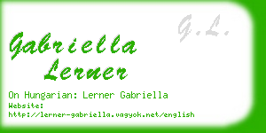 gabriella lerner business card